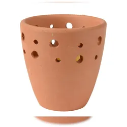 Decoris Citronella Kerze 6,5cm Terrakotta Topf Outdoor Duftkerzen Garten Balkon Draußen gegen Mücken Insekten Mückenkerzen Mückenschutz