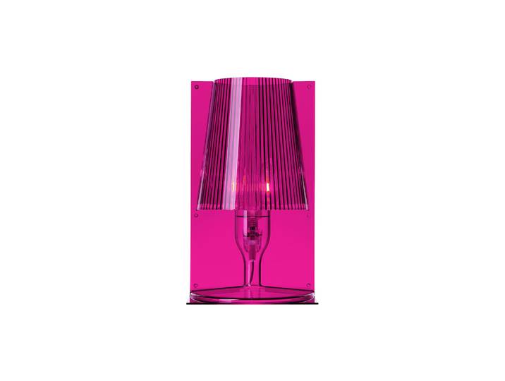 Kartell - Lampe de table Take - Rose - Polycarbonate 2.0 - Designer Ferruccio Laviani