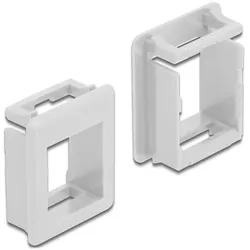 DELOCK Keystone Halterung für Gehäuse 4 Stück weiß