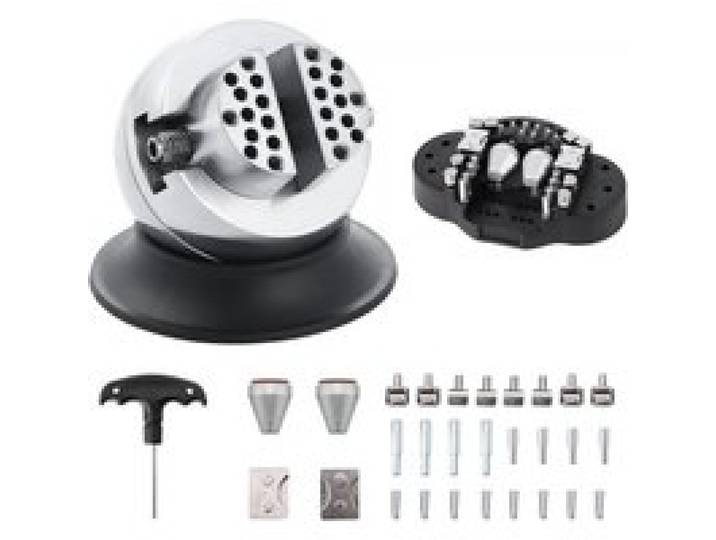 VEVOR Block Ball Vise mit 30 PCs, Engraving Block Einstellgerät Durchmesser 78 mm, Block Ball Vise Engraving Diamanten Voller Satz, Ball Befestigung und Gummibasis (GRS)