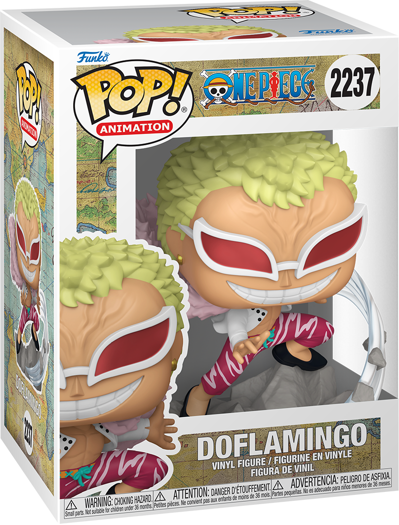 Funko Pop! Animation One Piece Doflamingo Vinyl Figure #2237, Pink, 12.2 cm, Funko Item 90647