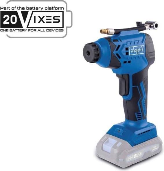 Scheppach Cordless compressor C-AC20-X 20V IXES met max. 7 bar en 6 accessoires