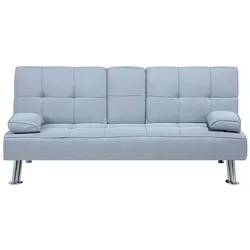 3-SITZER-SCHLAFSOFA Polsterbezug Hellgrau Roxen