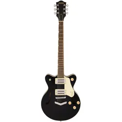 Gretsch G2655 Streamliner Center Block Jr. DC V-Stoptail LRL Black - E-Gitarre