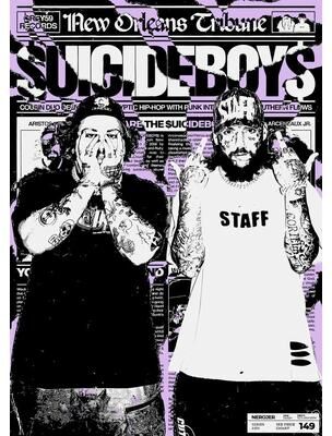 Uplift Essentials Suicideboy Album Poster High Definition Vintage Rap Canvas Wall Art style 3 8x12 In