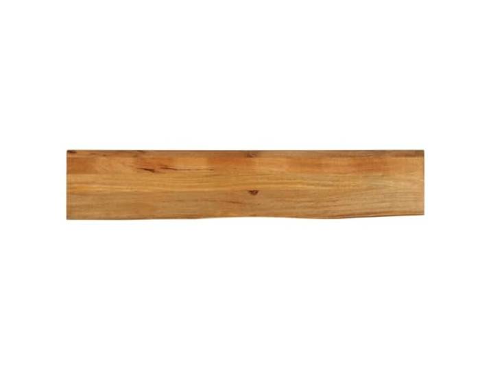 PTUGUOF Tischplatte Massivholz Mango 180x30x2,5 cm Baumkante, Naturholz, Vielseitig Kombinierbar, Feucht Abwischbar