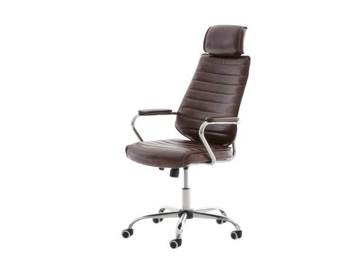 Fauteuil de bureau - DÉCOSHOP26 - 10_0002631 - Hauteur réglable - PVC bordeaux - Mécanisme basculant