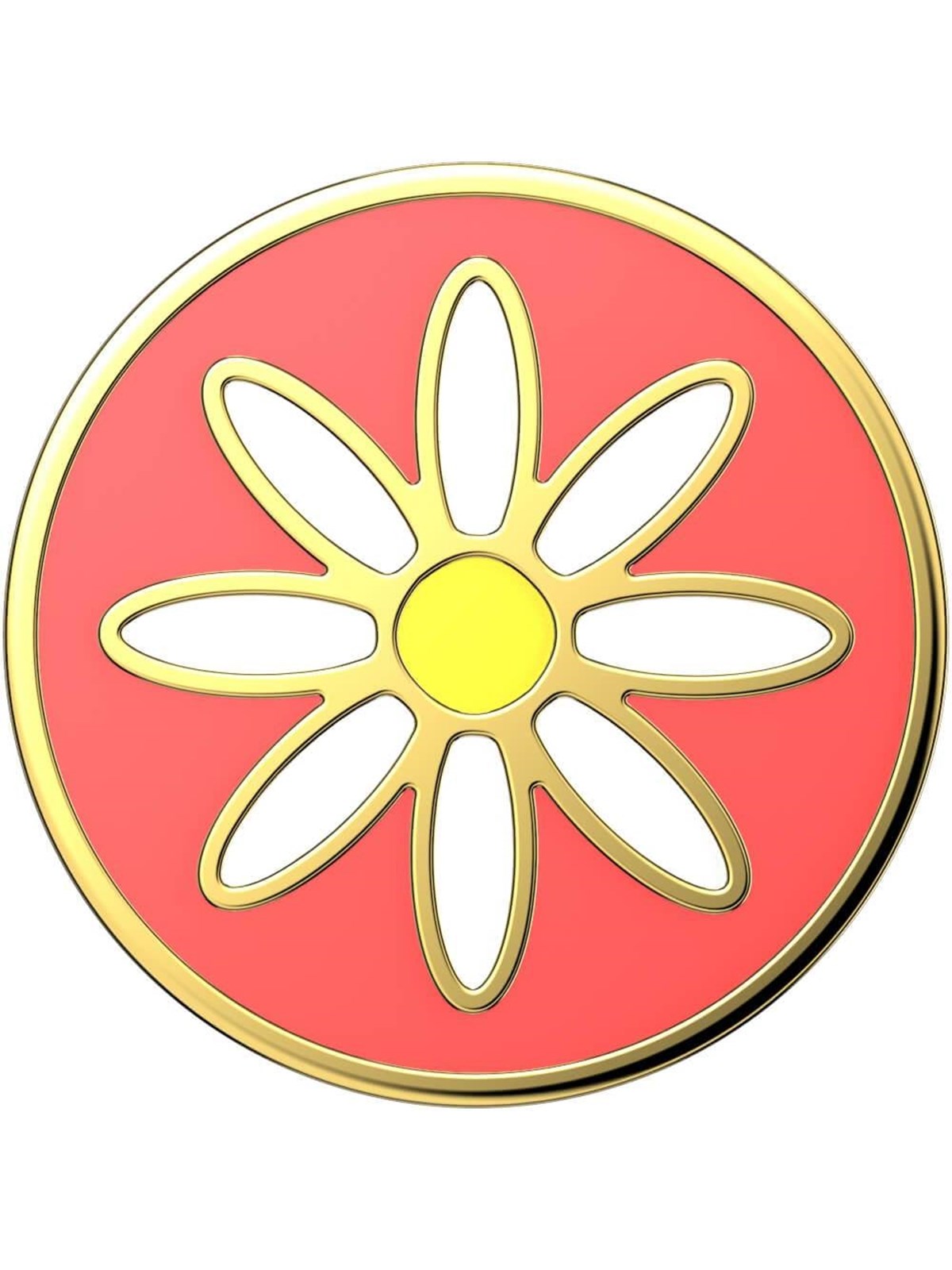 PopSockets Enamel Quaint Daisy Coral