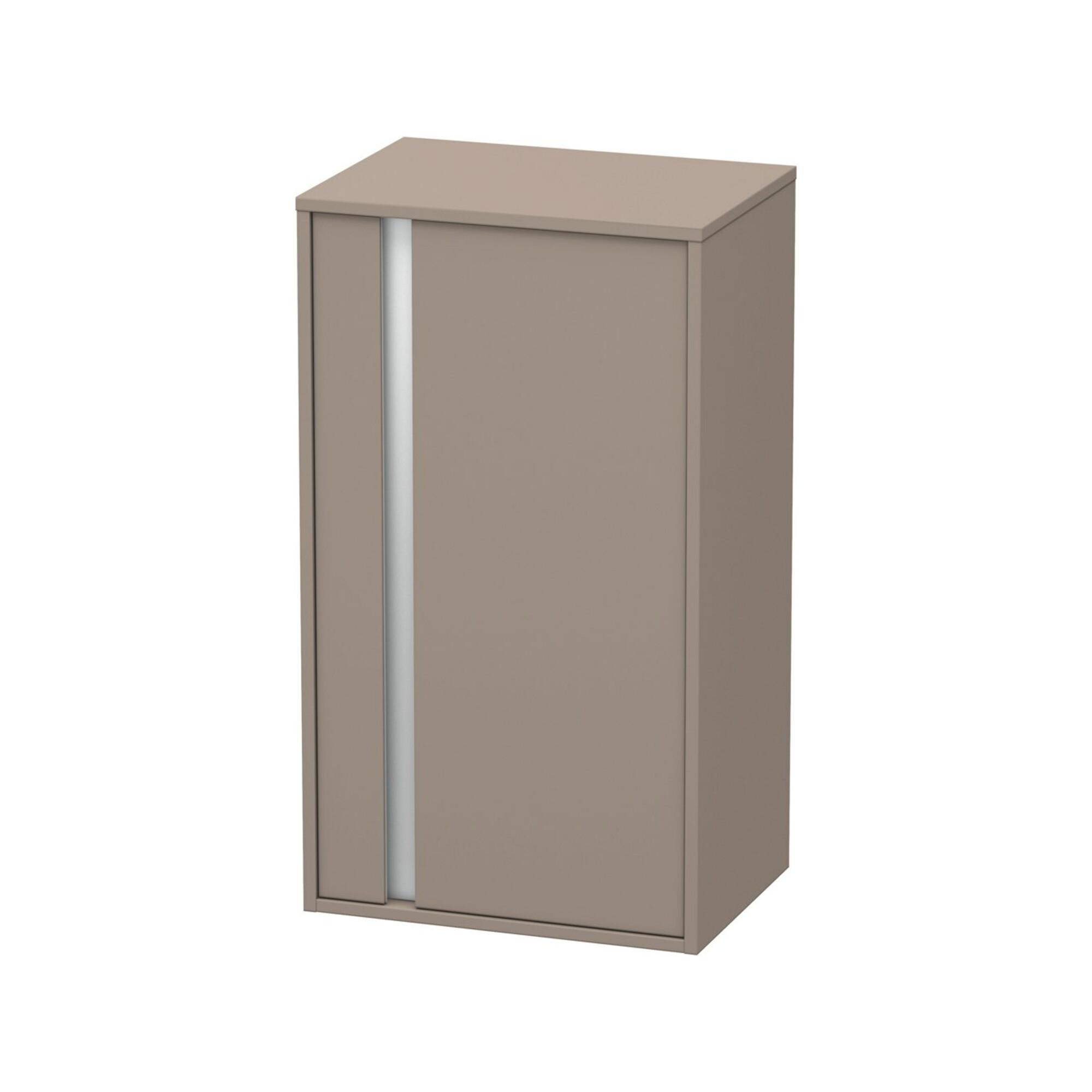 Duravit Halbhochschrank Ketho 50x36x88cm, Tür rechts, basalt matt (KT1266R4343)