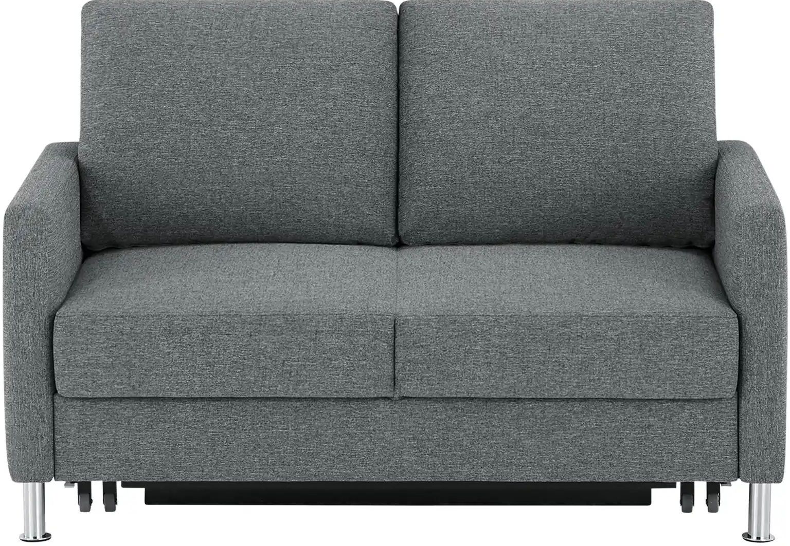 Höffner Schlafsofa platzsparend Fürth ¦ grau ¦ Maße (cm): B: 140 H: 90 T: 95.0