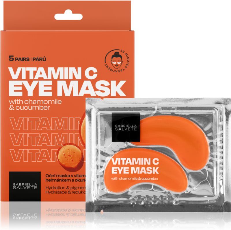 Gabriella Salvete Eye Mask Vitamin C eye mask for radiance and hydration 5 pc