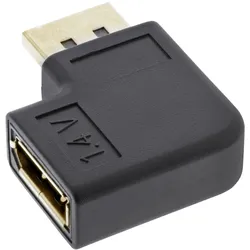 INLINE DisplayPort Adapter, DisplayPort Stecker / Buchse links gewinkelt