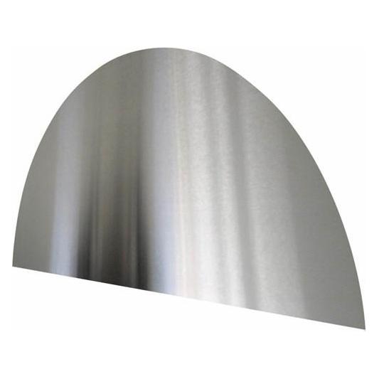 Home It Home&gtit gebogene Spritzschutzplatte 90 x 45 cm aus gebürstetem Edelstahl (13903)