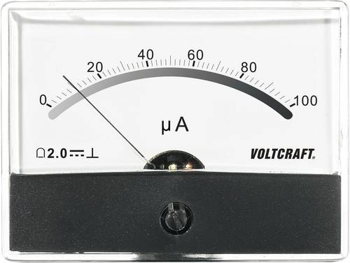 VOLTCRAFT AM-86X65/100µA AM-86X65/100µA Einbau-Messgerät AM-86X65/100µA/DC Drehspule