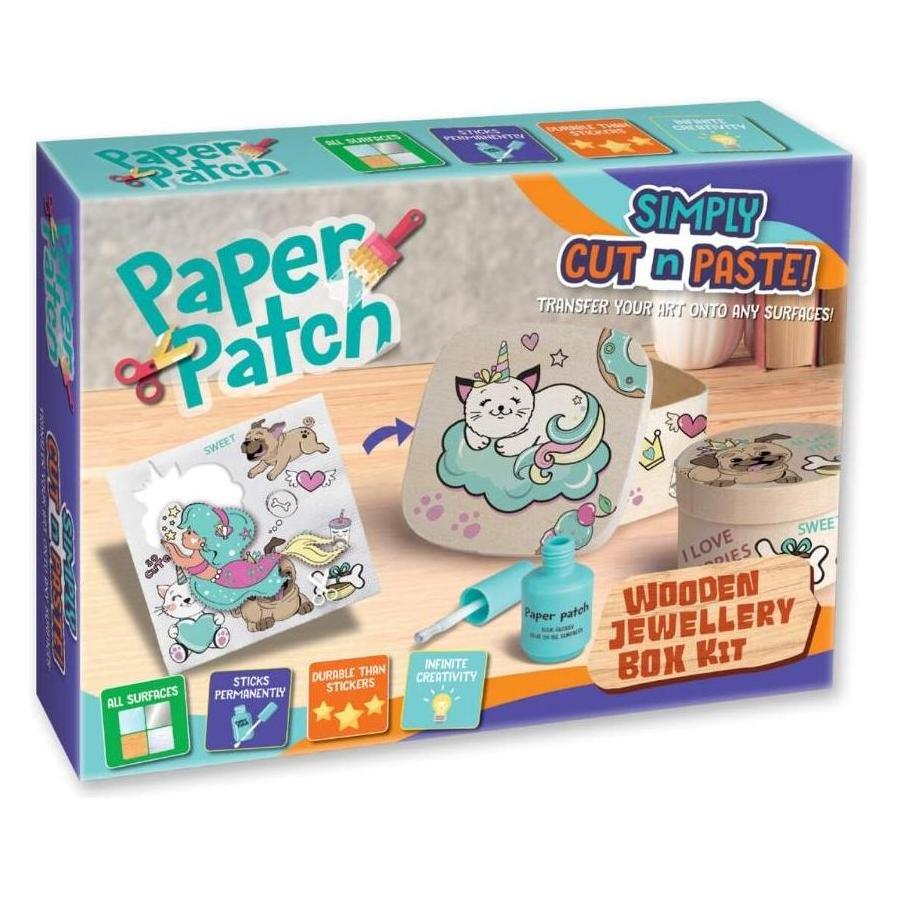 Stigo Bike Paper Patch Decoupage-Set - Schachtel mit einem Kätzchen (58212205)