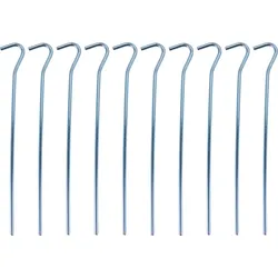 Berger LitePeg Erdnagel Zelthering 30 cm aus Stahl für weiche Böden, 10er-Pack