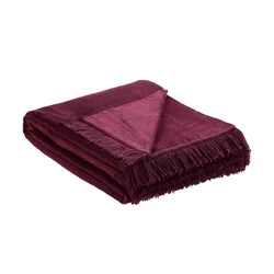 como Wohndecke mit Fransen  Sophia ¦ lila/violett ¦ Maße (cm): B: 150