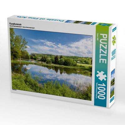 CALVENDO Puzzle Karpfenteich 1000 Teile Puzzle quer | 1000 Teile Lege-Größe 64 × 48 cm Foto-Puzzle für glückliche Stunden