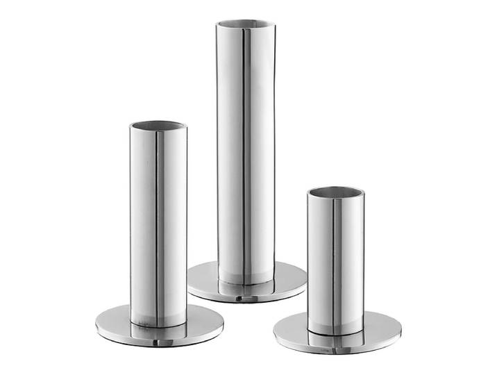 Windlichter-Set 5.5 cm x 11.5 cm Edelstahl edelstahl