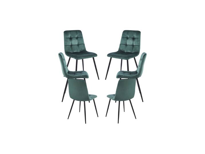 6er Set Stühle Stuhl Samt - Vert