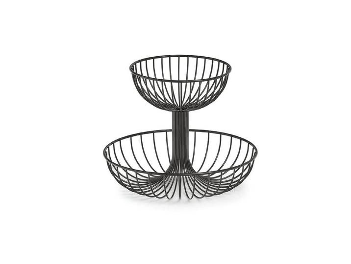 Etagere ZELLER PRESENT 1 Stück, Schwarz , schwarz, H:25,8cm Ø:32cm, Servierplatten, Etagere
