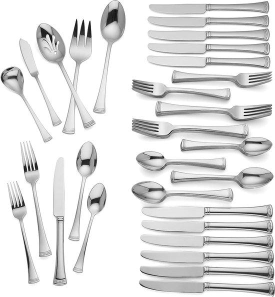 Famanu Besteckset 65-teilig für 12 Personen - Zilverfarbenes Design