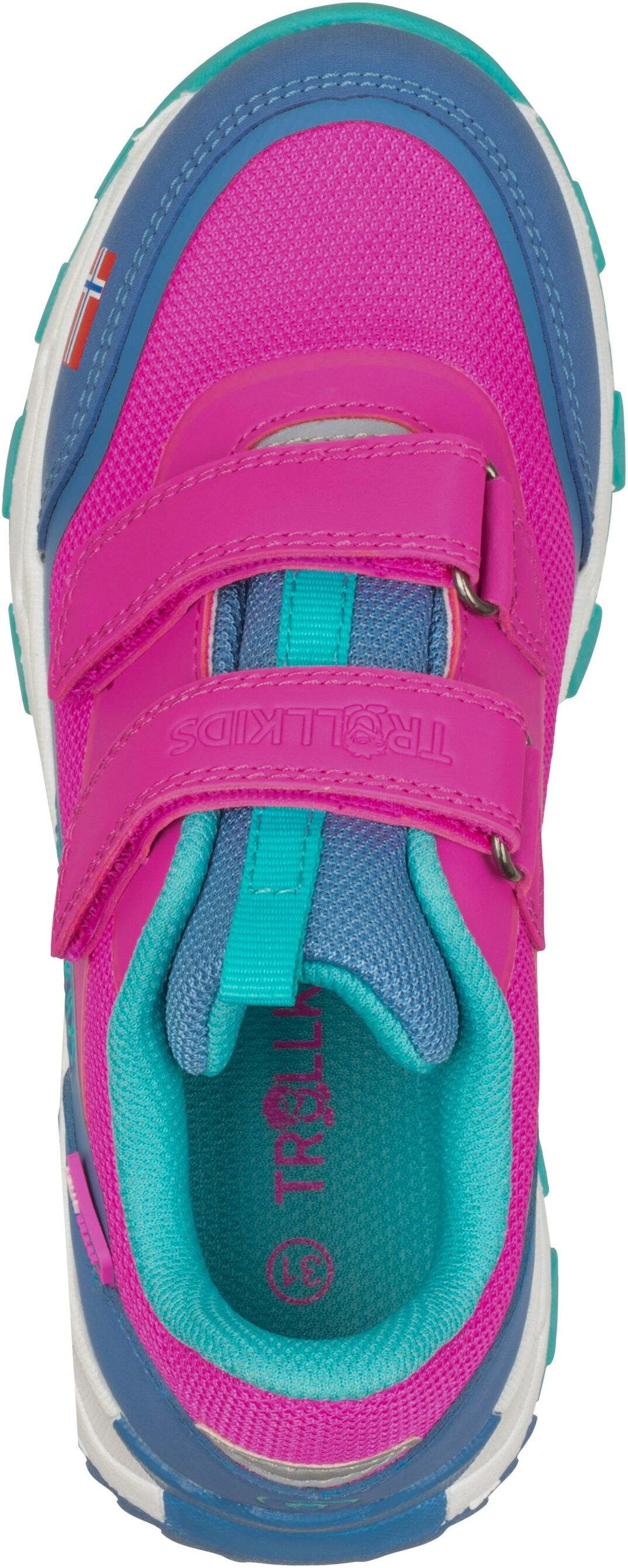 Outdoorschuh TROLLKIDS "Kids Preikestolen Hiker", Kinder, Gr. 37, pink (light magenta, cornflower, aquamarine, morning dew), Synthetik, Textil, Schuhe Outdoorschuh, wasserdicht light magenta, cornflower, aquamarine, morning dew 37