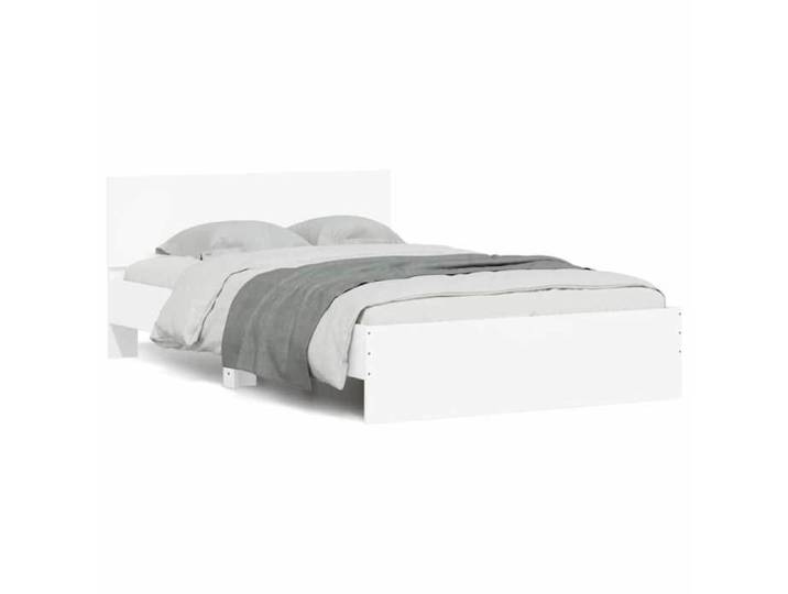 Cadre de lit - - LED - Blanc - 140x190 cm - Tête de lit