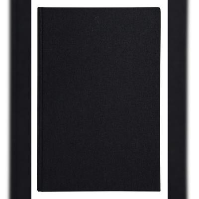 Exacompta 7539D - Schwarz mit Leinenmotiv