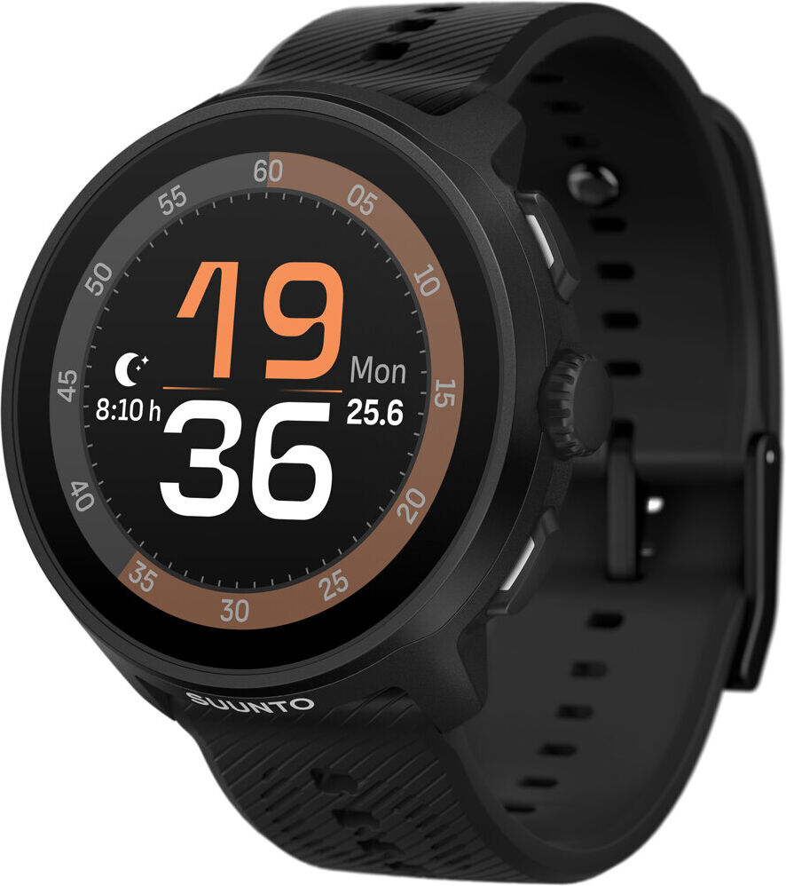 Suunto run all black with silicone strap pulsómetros con gps  (UNICA)
