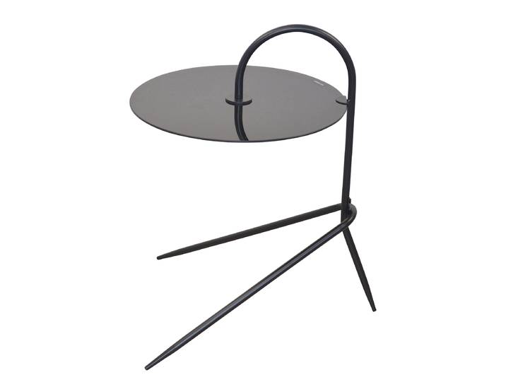 Tables d’appoint Cabellos Ø 42cm Noir/Noir
