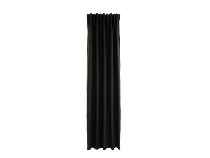 Wärmeschutzvorhang Silence, Schwarz, Uni, 140x245 cm, Oeko-Tex® Standard 100, Wärmeschutz, mit Kombiband, Heimtextilien, Vorhänge, Fertigvorhänge, Thermovorhänge