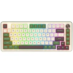 Redragon K681CGC-RGB-PRO Cyrus (Eng. Int., Kabelgebunden, Kabellos), Tastatur, Grün, Weiss