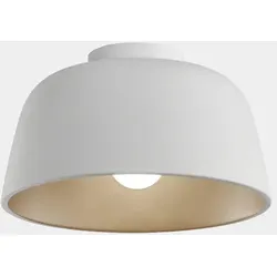 LEDS C4 Design Deckenleuchte MISO, IP20, Ø 28.5 cm, E27, Stahl, weiß / innen gold LEDS-15-8330-14-DL