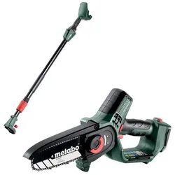 Metabo Akku Gehölzsäge MS 18 LTX 15 + Teleskopstab MS Set Solo ohne Akku