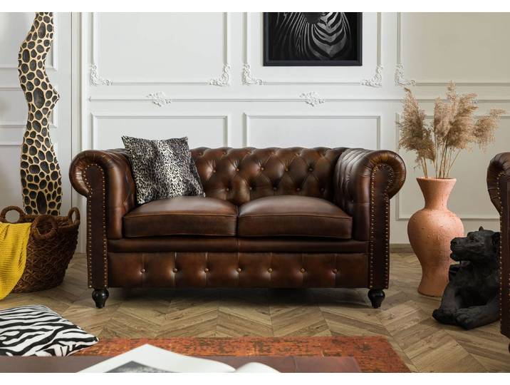 Canapé CHESTERFIELD #104 - Différentes tailles et couleurs
