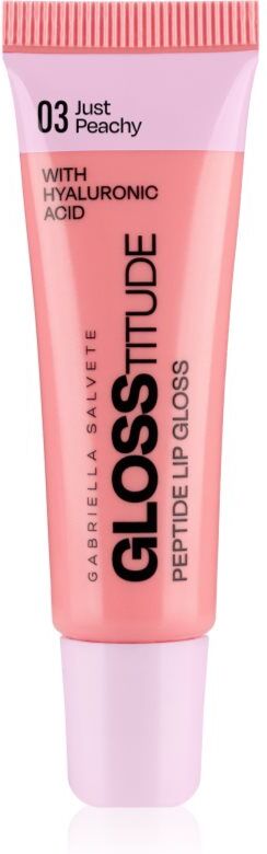 Gabriella Salvete Glosstitude Peptide Lip Gloss hydrating lip gloss shade 03 Just Peachy 10 ml