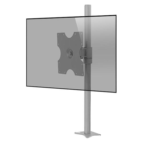 edbak MSV2S Monitorhalterung mit Tischklemme, silber (Tisch) (MSV2S)