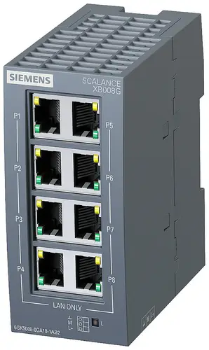 Siemens 6GK50080GA101AB2 6GK5008-0GA10-1AB2 Industrial Ethernet Switch 10 / 100 / 1000MBit/s