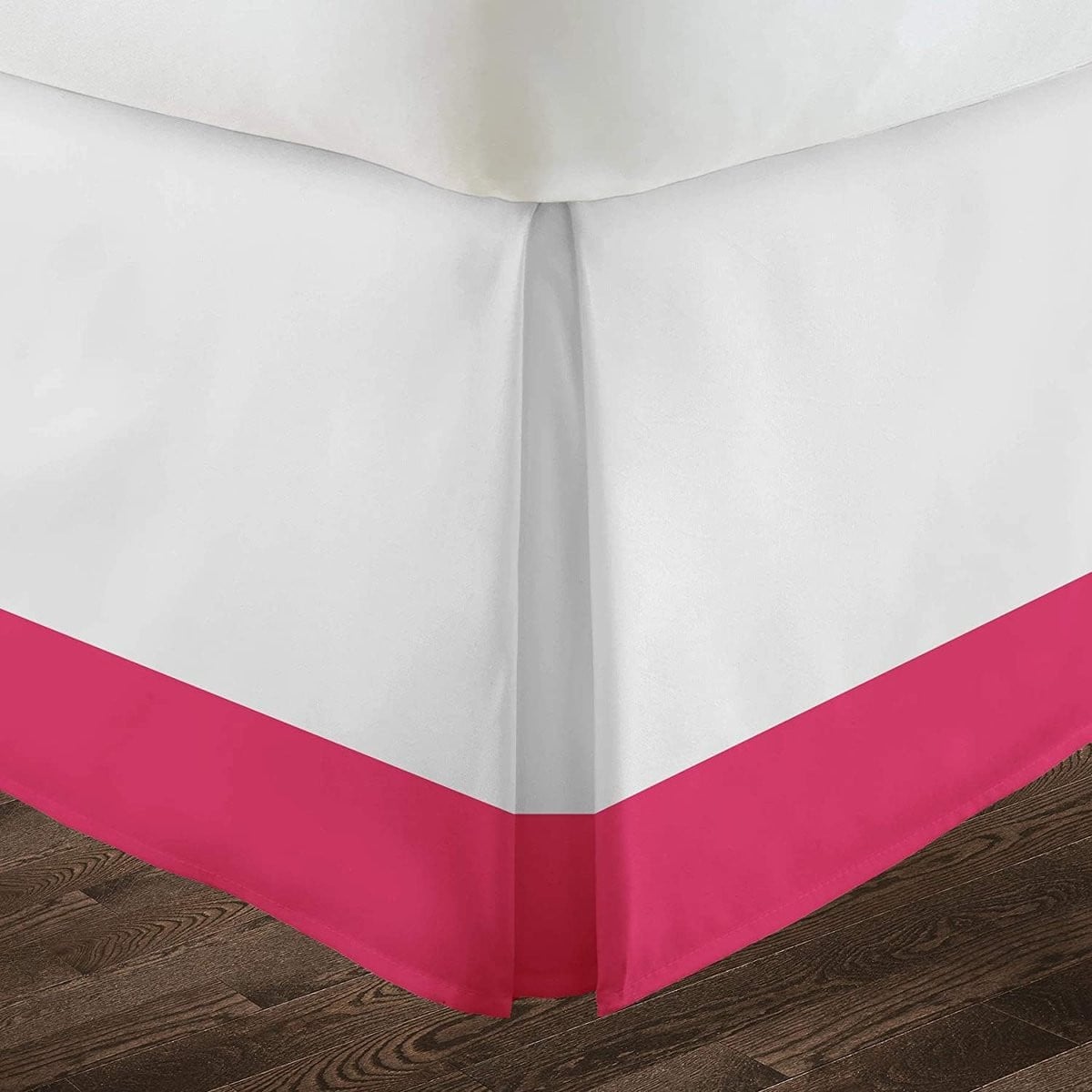 Bedrok met Ruffles in Hot Pink, Hoeslaken met Split Corners, 91 x 193 cm