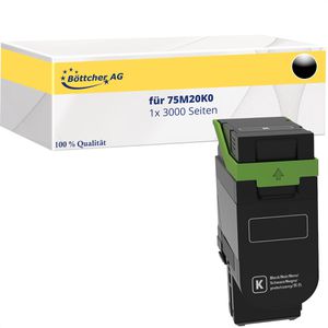 kompatibel für Lexmark 75M20K0 Prebate, 3000 Seiten, schwarz