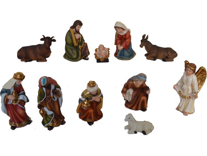 Krippenfigur ALFRED KOLBE Weihnachtsdeko , bunt, H:11cm, Polyresin (Kunststein), Dekofiguren, Krippenfigur, in kräftigen Farben gestaltet, Höhe 11 cm