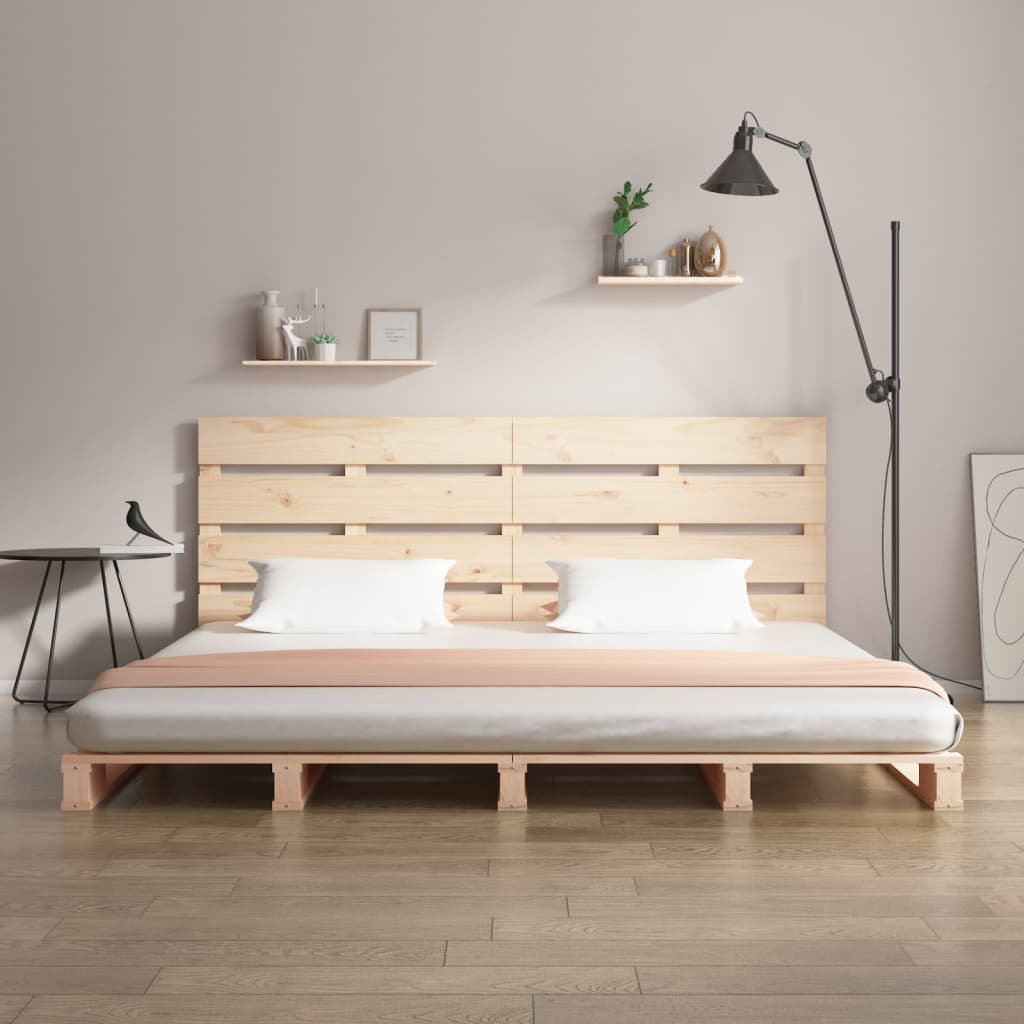 Latitude Run Klemas Solid Wood Bed natural Super King (6')