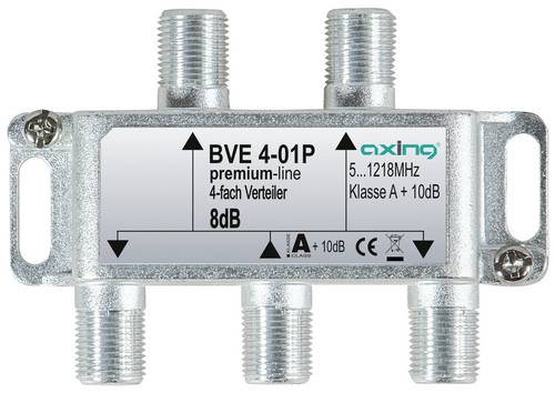 Axing Kabel-TV Verteiler 4-fach 5 - 1218MHz