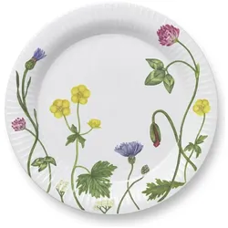 Kähler Hammershoi Suer Teller Wildblumen, Teller, Weiss, Mehrfarbig