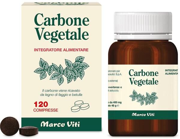 Marco Viti Carbone Vegetale Integratore 120 Compresse