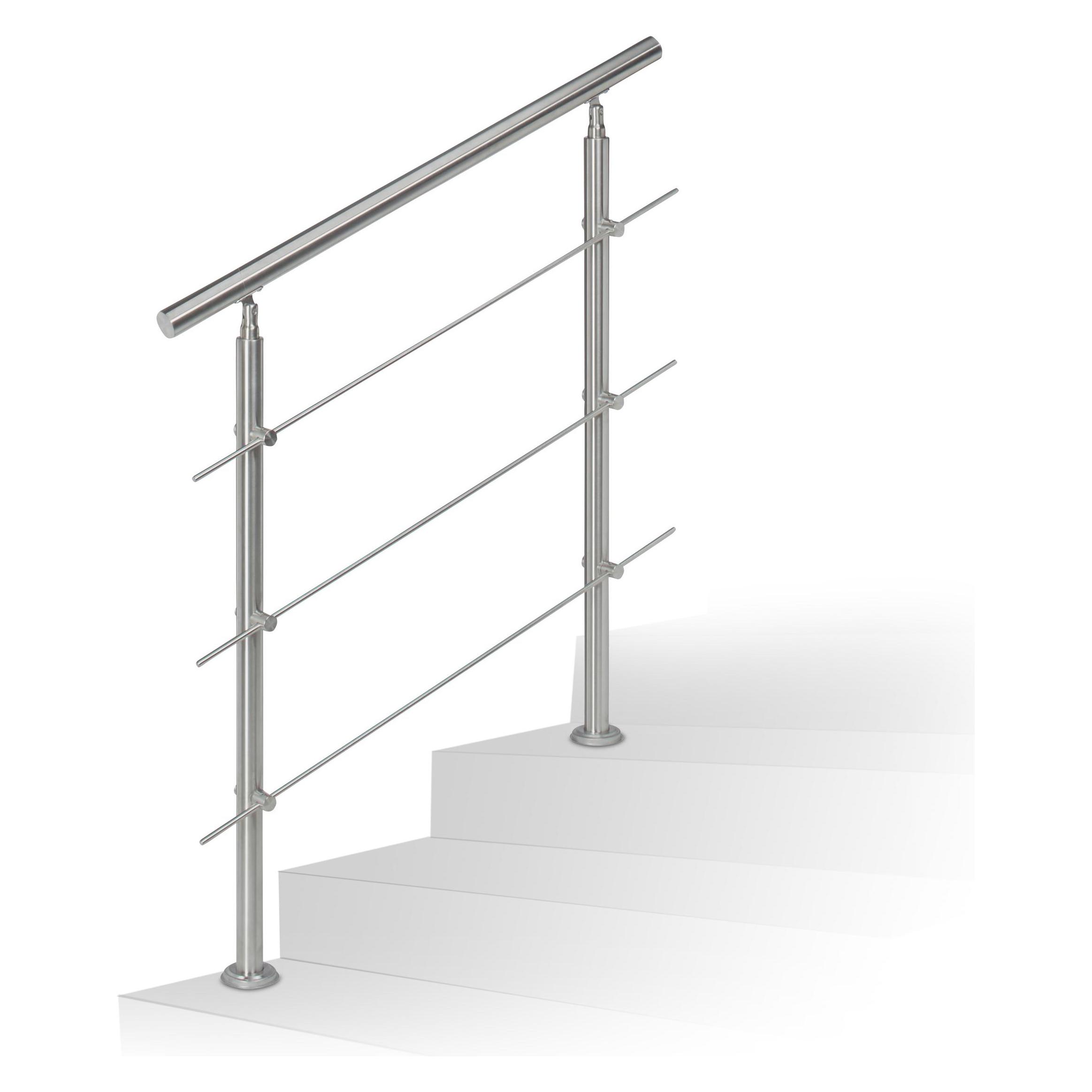 Relaxdays Treppengeländer (Edelstahl) (4052025970185)