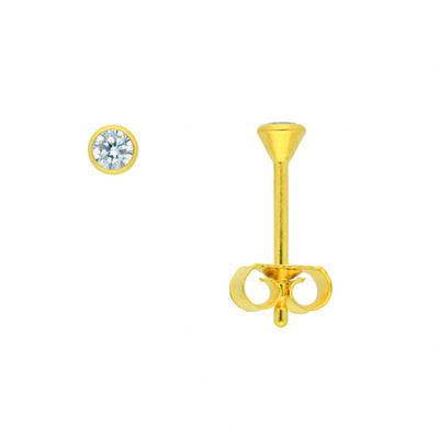 Paar Ohrstecker ADELIA´S "Damen Goldschmuck", gold, Ohrringe, Damen, Damen, Gold, 333 Gold mit Zirkonia Goldschmuck für Damen