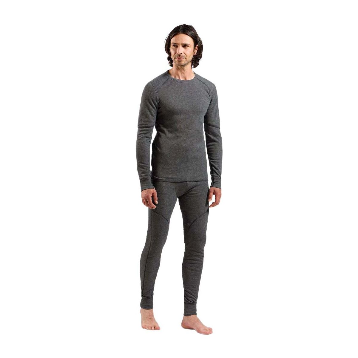 Odlo The Active X-warm Base Layer Bottoms odlo steel grey melange (10183) S 159232-10183-S