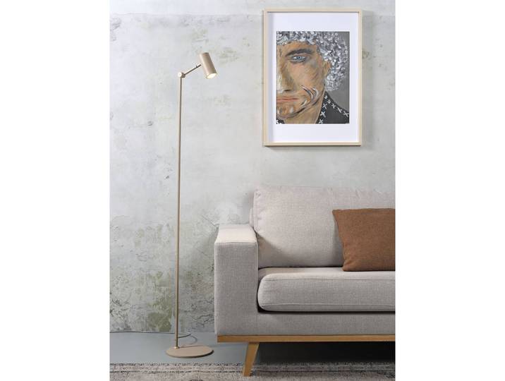 Lampadaire Montreux Ø 6cm Beige/Sable fer GU10
